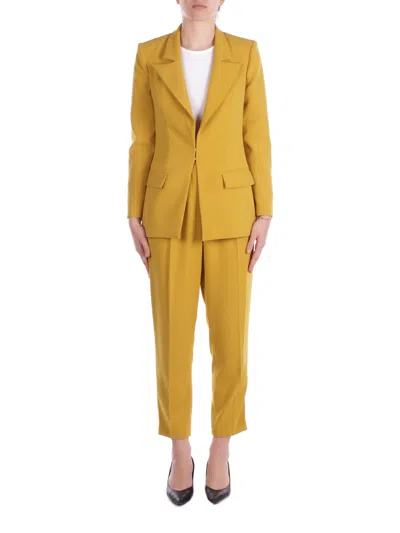 Elisabetta Franchi Woman Suit Tp00351e2 Dc6 Tailleur 1 Curry In Multi