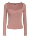 Elisabetta Franchi Woman Sweater Blush Size 8 Viscose, Polyester In Pink