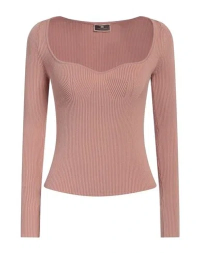 Elisabetta Franchi Woman Sweater Blush Size 8 Viscose, Polyester In Pink