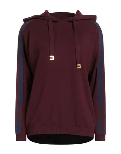 Elisabetta Franchi Woman Sweater Burgundy Size 4 Viscose, Polyamide