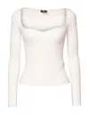 Elisabetta Franchi Sweaters In Ivory