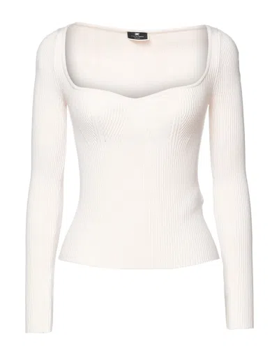 Elisabetta Franchi Sweaters In Ivory