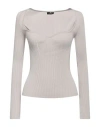 Elisabetta Franchi Woman Sweater Light Grey Size 8 Viscose, Polyester