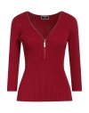 Elisabetta Franchi Woman Sweater Red Size 12 Viscose, Polyester In Red