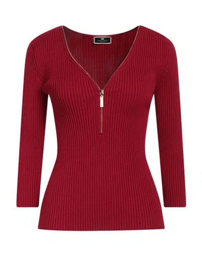 Elisabetta Franchi Woman Sweater Red Size 12 Viscose, Polyester