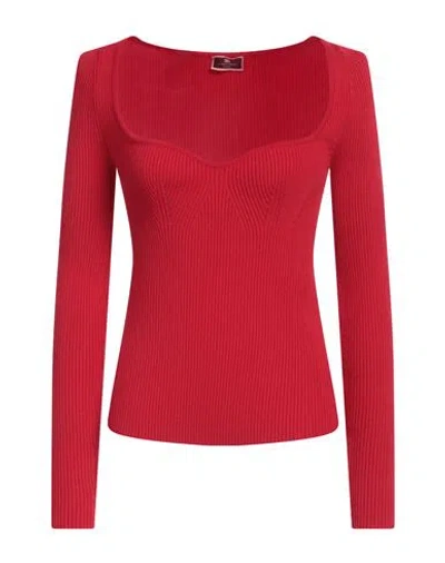 Elisabetta Franchi Woman Sweater Red Size 8 Viscose, Polyester