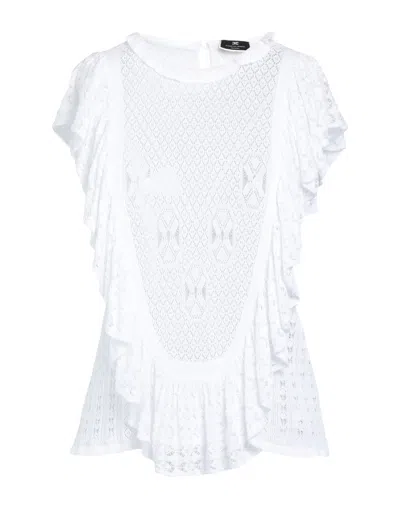 Elisabetta Franchi Sweaters In White