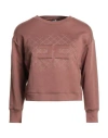 Elisabetta Franchi Woman Sweatshirt Chocolate Brown Size 4 Polyamide, Modal In Brown