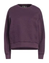 Elisabetta Franchi Woman Sweatshirt Plum Size 10 Polyamide, Cotton In Purple
