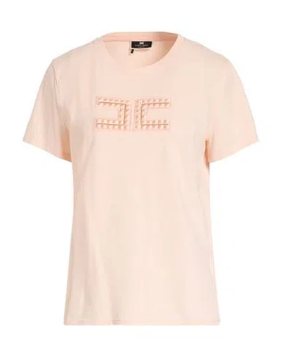 Elisabetta Franchi Woman T-shirt Light Pink Size 8 Cotton