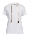 Elisabetta Franchi White T-shirt With Necklace
