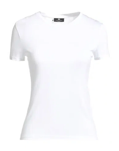 Elisabetta Franchi Woman T-shirt White Size 10 Modal