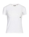 Elisabetta Franchi Woman T-shirt White Size 2 Cotton