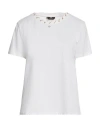 Elisabetta Franchi Woman T-shirt White Size 8 Cotton