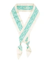 Elisabetta Franchi Silk Printed Foulard In Blue