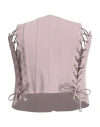 Elisabetta Franchi Woman Top Antique Rose Size 4 Polyester, Elastane In Neutral
