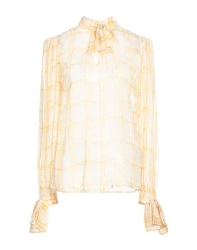 Elisabetta Franchi Woman Top Beige Size 4 Silk