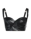 Elisabetta Franchi Woman Top Black Size 10 Polyester, Polyurethane