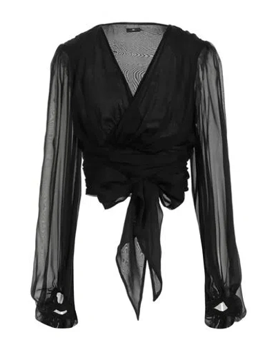 Elisabetta Franchi Woman Top Black Size 4 Silk