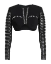 Elisabetta Franchi Woman Top Black Size 4 Viscose, Elastane