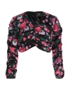 Elisabetta Franchi Woman Top Black Size 6 Silk