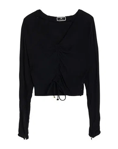 Elisabetta Franchi Woman Top Black Size 6 Viscose
