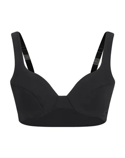 Elisabetta Franchi Woman Top Black Size 8 Recycled Polyacrylic, Elastane