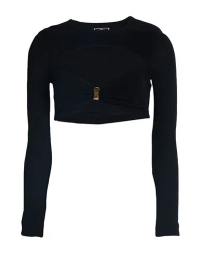 Elisabetta Franchi Woman Top Black Size 8 Viscose