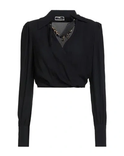 Elisabetta Franchi Woman Top Black Size 8 Viscose