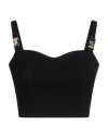 Elisabetta Franchi Woman Top Black Size 8 Viscose, Polyester