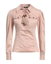 Elisabetta Franchi Woman Top Blush Size 10 Cotton, Elastane In Pink