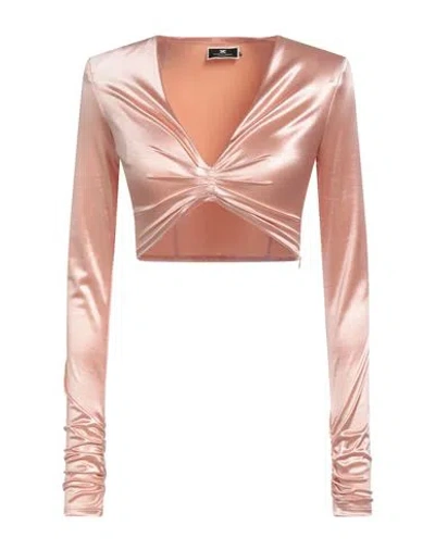 Elisabetta Franchi Woman Top Blush Size 4 Polyamide, Elastane In Pink