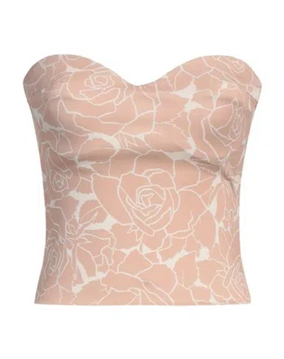 Elisabetta Franchi Woman Top Blush Size 4 Viscose, Elastane In Pink