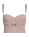 Elisabetta Franchi Woman Top Blush Size 6 Polyamide, Elastane, Viscose In Pink