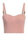 Elisabetta Franchi Woman Top Blush Size 8 Viscose, Polyester In Pink
