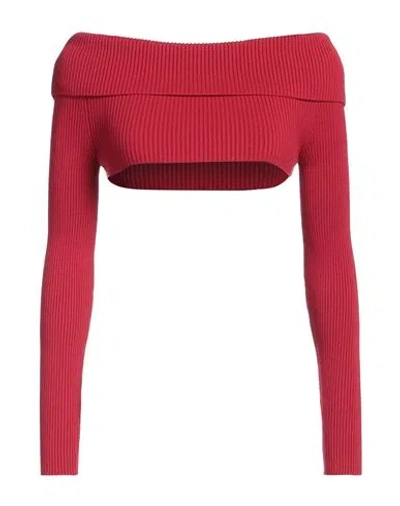 Elisabetta Franchi Woman Top Brick Size 8 Viscose, Polyester In Red