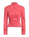 Elisabetta Franchi Woman Top Coral Size 6 Polyester, Elastane In Red