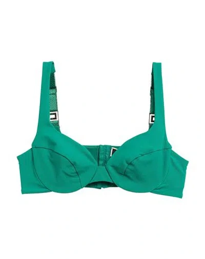 Elisabetta Franchi Woman Top Emerald Green Size 6 Recycled Polyacrylic, Elastane