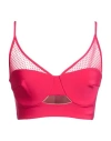 Elisabetta Franchi Woman Top Fuchsia Size 2 Polyamide, Elastane In Pink