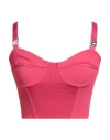 Elisabetta Franchi Woman Top Fuchsia Size 4 Polyester, Elastane, Polyamide In Pink