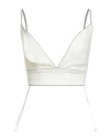 Elisabetta Franchi Woman Top Ivory Size 4 Viscose, Elastane