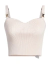 Elisabetta Franchi Woman Top Ivory Size 8 Viscose, Polyester In White