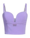 Elisabetta Franchi Woman Top Lilac Size 4 Polyester, Elastane In Purple