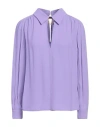 Elisabetta Franchi Woman Top Mauve Size 6 Viscose In Purple
