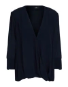Elisabetta Franchi Woman Top Midnight Blue Size 6 Viscose, Polyester, Elastane In Black