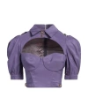 Elisabetta Franchi Woman Top Purple Size 6 Polyester