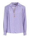 Elisabetta Franchi Logoed Blouse In Purple