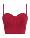 Elisabetta Franchi Woman Top Red Size 4 Viscose, Polyester, Polyamide