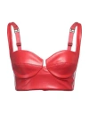 Elisabetta Franchi Woman Top Red Size 6 Polyester, Polyurethane
