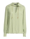 Elisabetta Franchi Woman Top Sage Green Size 10 Polyester